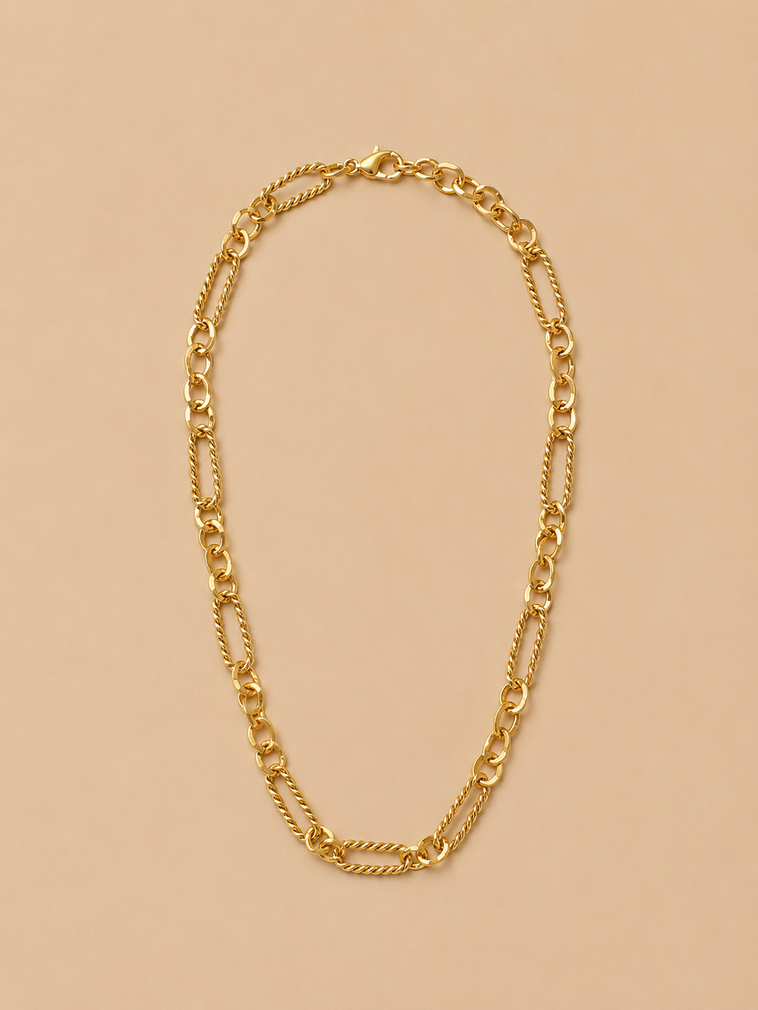 Collar cadena texturizada
