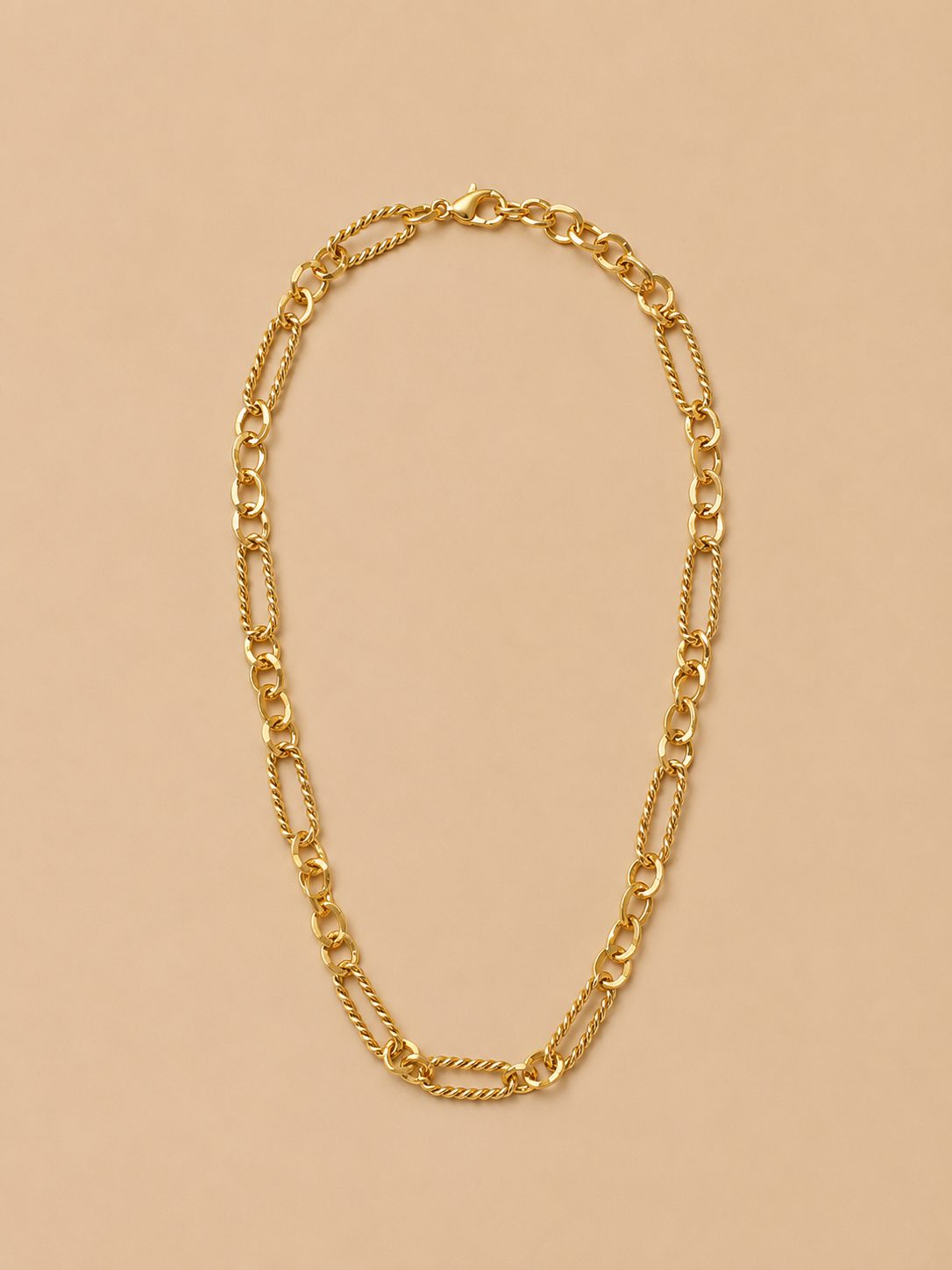 Collar cadena texturizada
